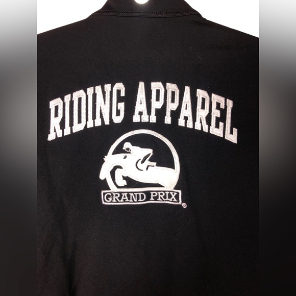Grand Prix Riding Apparel Black Fitted Zip Up Lightweight Jacket Size Small - Picture 6 of 9